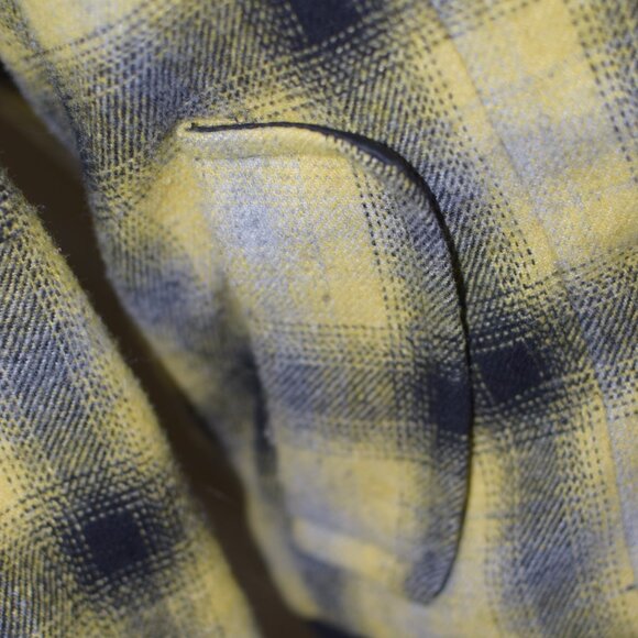 90’s Le Chateau Yellow Plaid Bomber Jacket - Picture 10 of 16